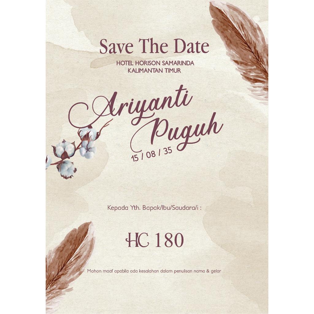 

Undangan Wedding Rustic Aesthetic (HC 180 - Lipat 3)