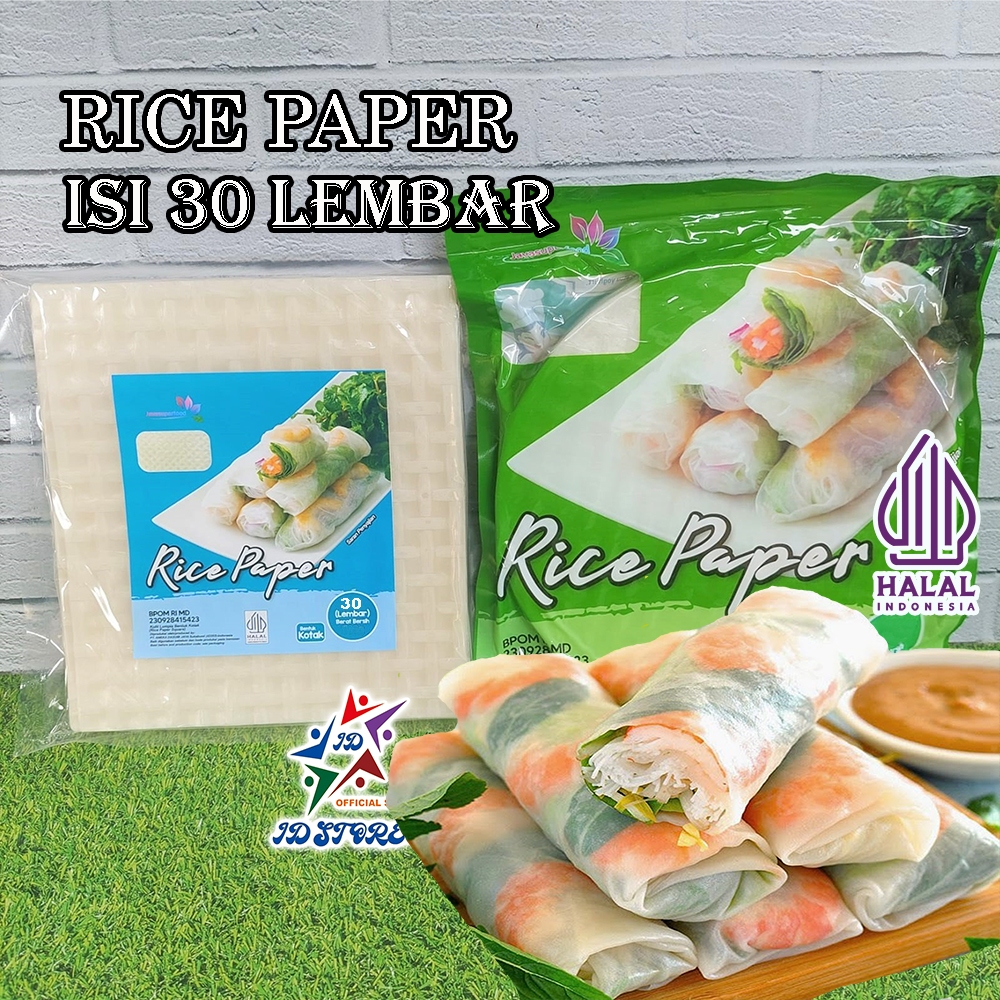 

HALAL - RICE PAPERS 30 Lembar Kulit Lumpia rice papers - JAVA SUPER FOOD