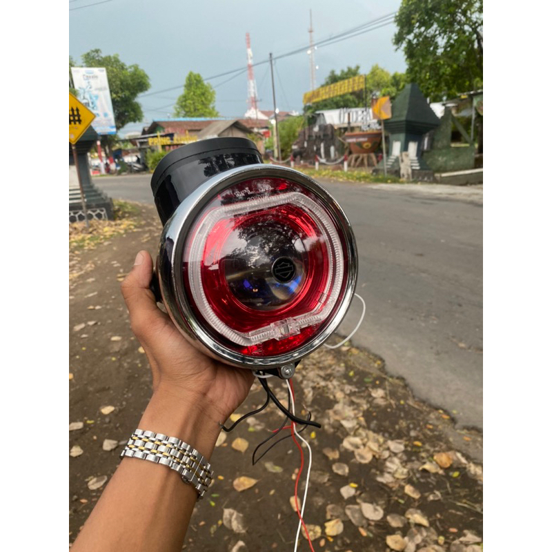 lampu cd biled batok cd set biled