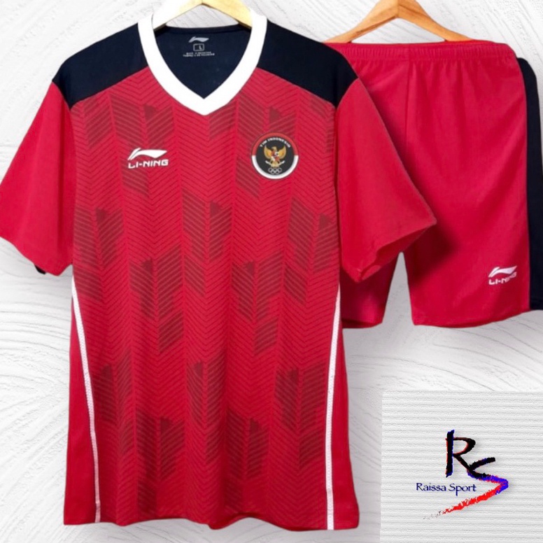 TERBARU STELAN JERSEY TIMNAS INDONESIA JERSEY FUTSAL STELAN JERSEY SEPAK BOLA/BADMINTON DEWASA TERBA