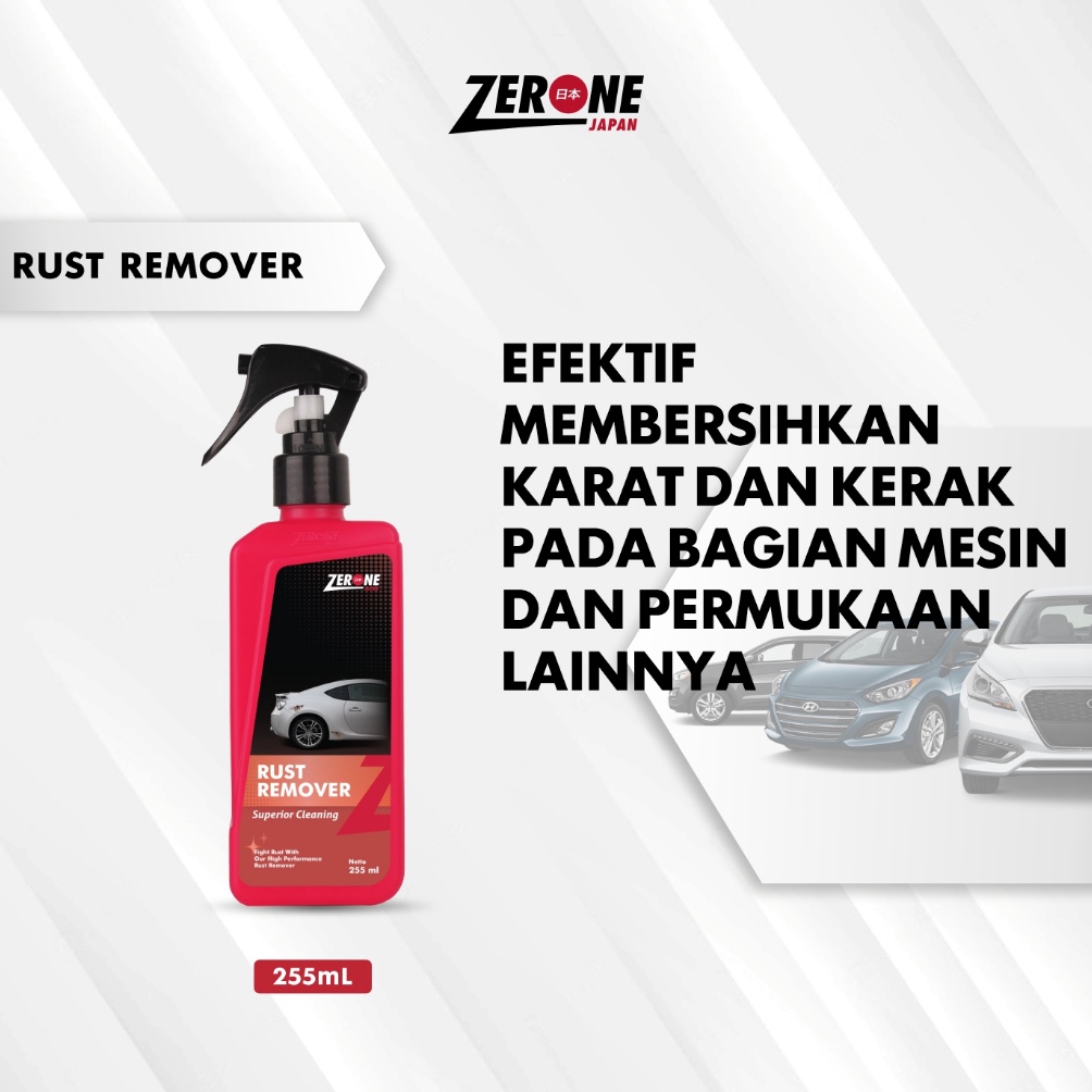 Produk Keren.. Zerone Japan Rust Remover 255ml Pembersih Kerak Karat Mesin Body Mesin Mobil 99
