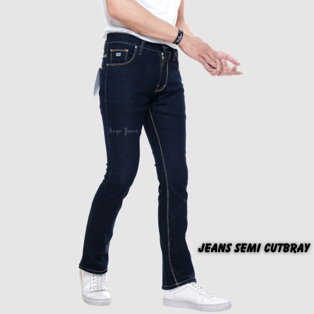 Celana Jeans Lepis Cutbray Pria Original ORLEN DENIM Bahan Stretch Jeans Semi Cutbray Cowok Lepis Cu