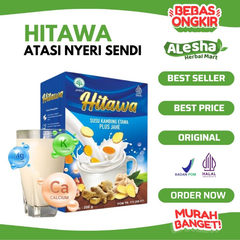 

HITAWA Susu Kambing Etawa Plus Jahe Herbal Atasi Nyeri Sendi Asam Urat Kolesterol | Susu Untuk Lansia