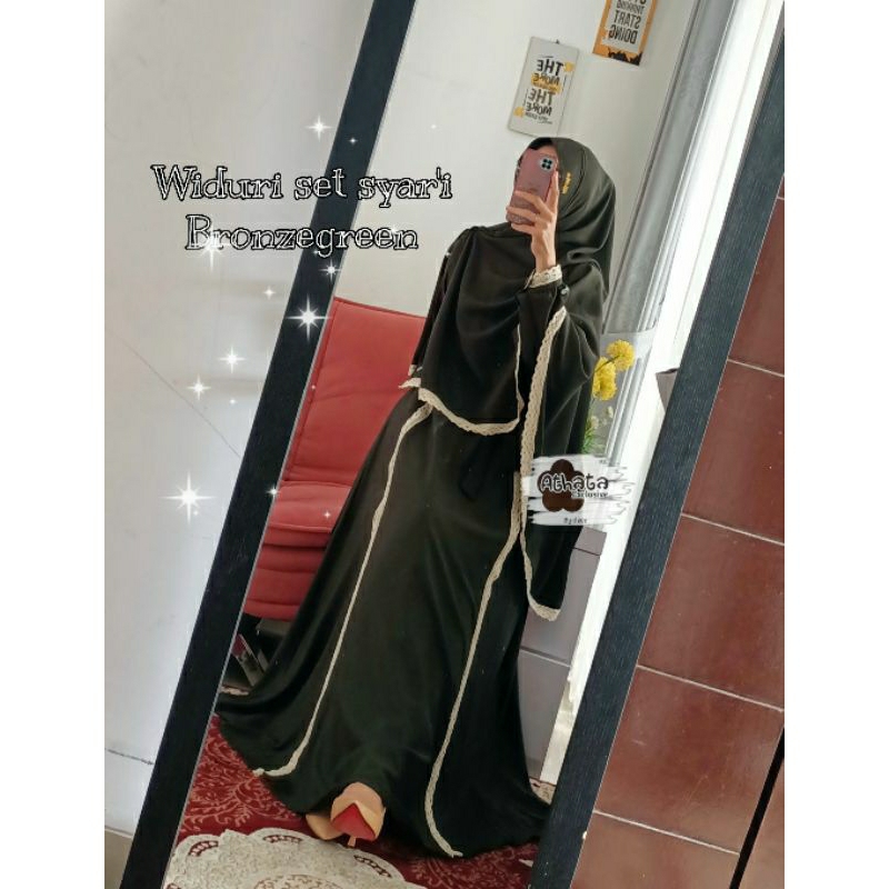 Athata by Dzee Ori - Widuri Set Syar'i - Koleksi Gamis Terbaru Lebaran Hari Raya 2025 - Set Hijab Sy