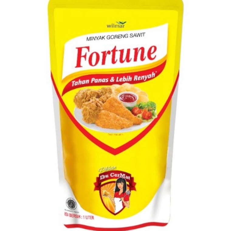 

[☻B77&] Minyak goreng FORTUNE 1 Ltr pouch Fast On