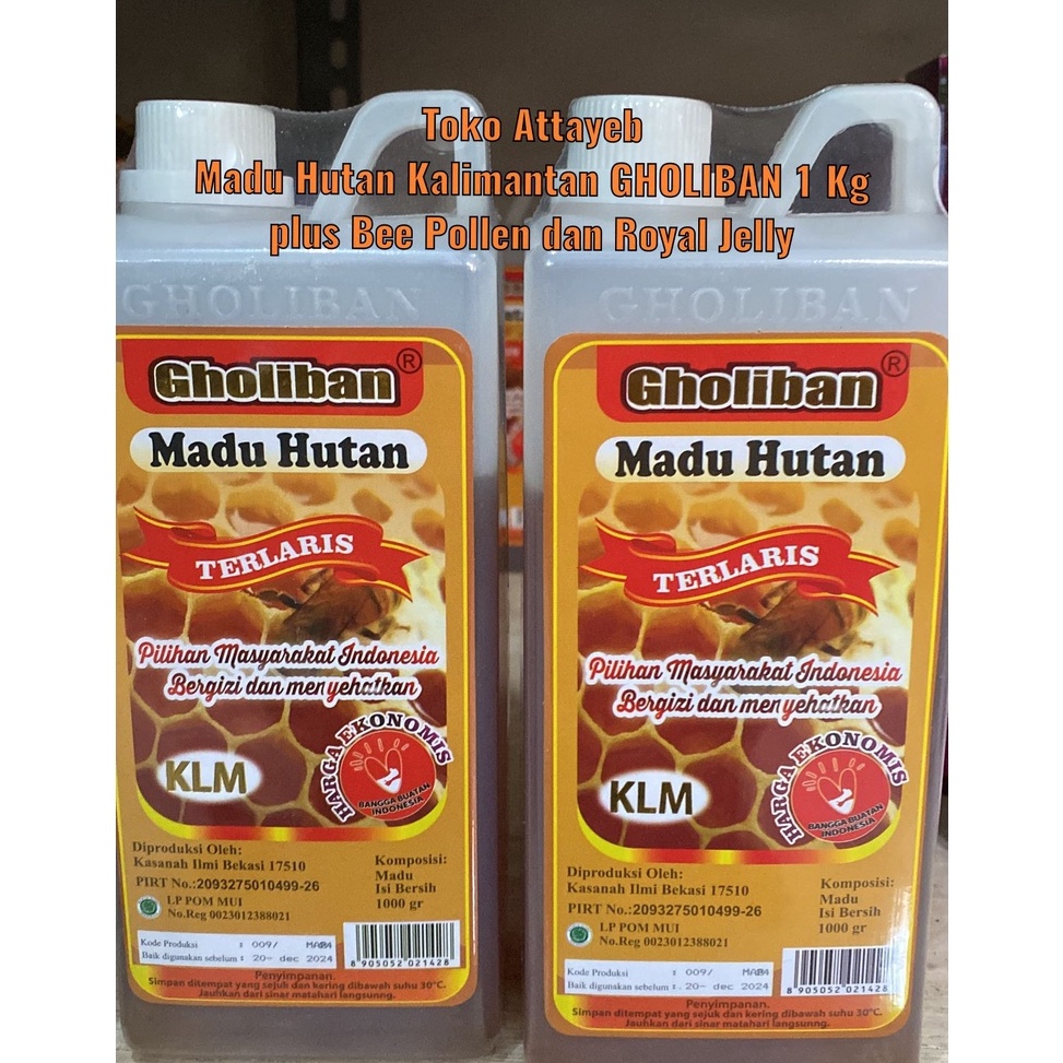 

Baru➔ Madu Hutan Gholiban 1kg Madu Kalimantan Mengandung Beepollen Royal Jelly 83