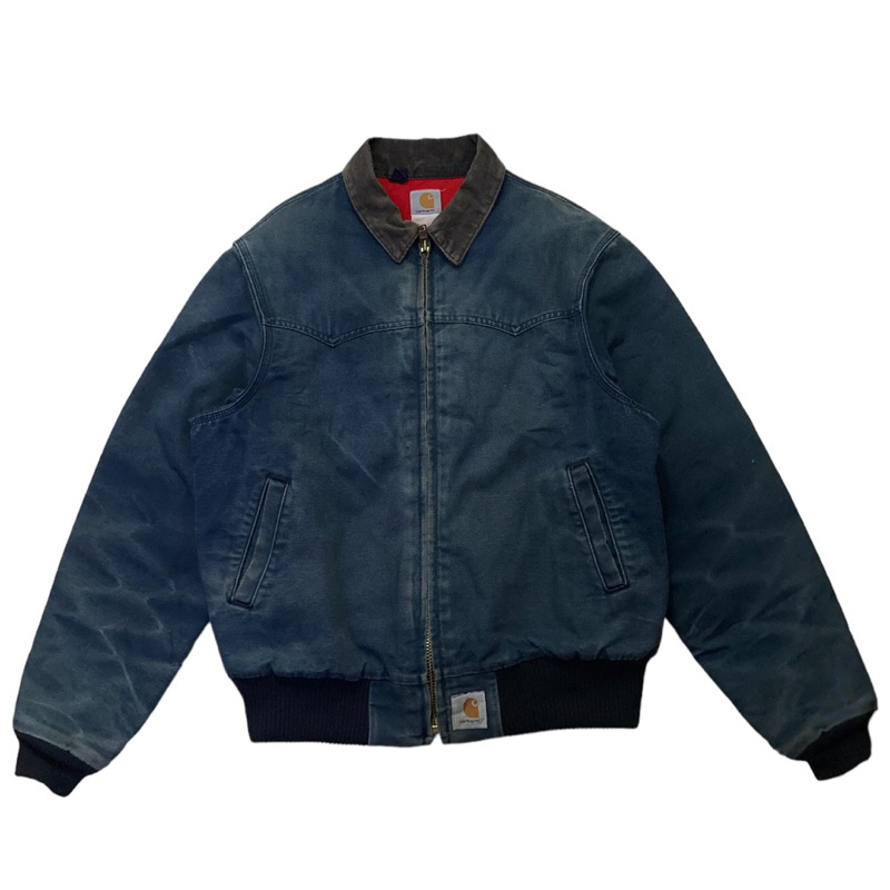 (sold) — Carhartt Santa Fe Navy Faded Red Lined Vintage