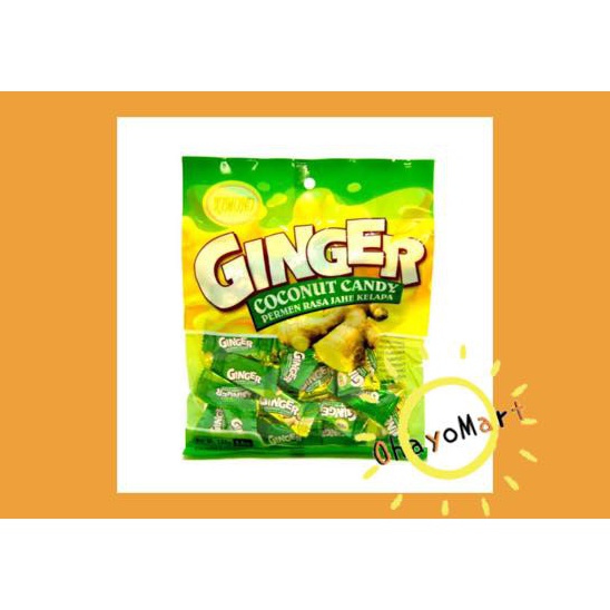 

[HTL88] Permen Kimono Ginger coconut / Permen Jahe kelapa 160g hlknt