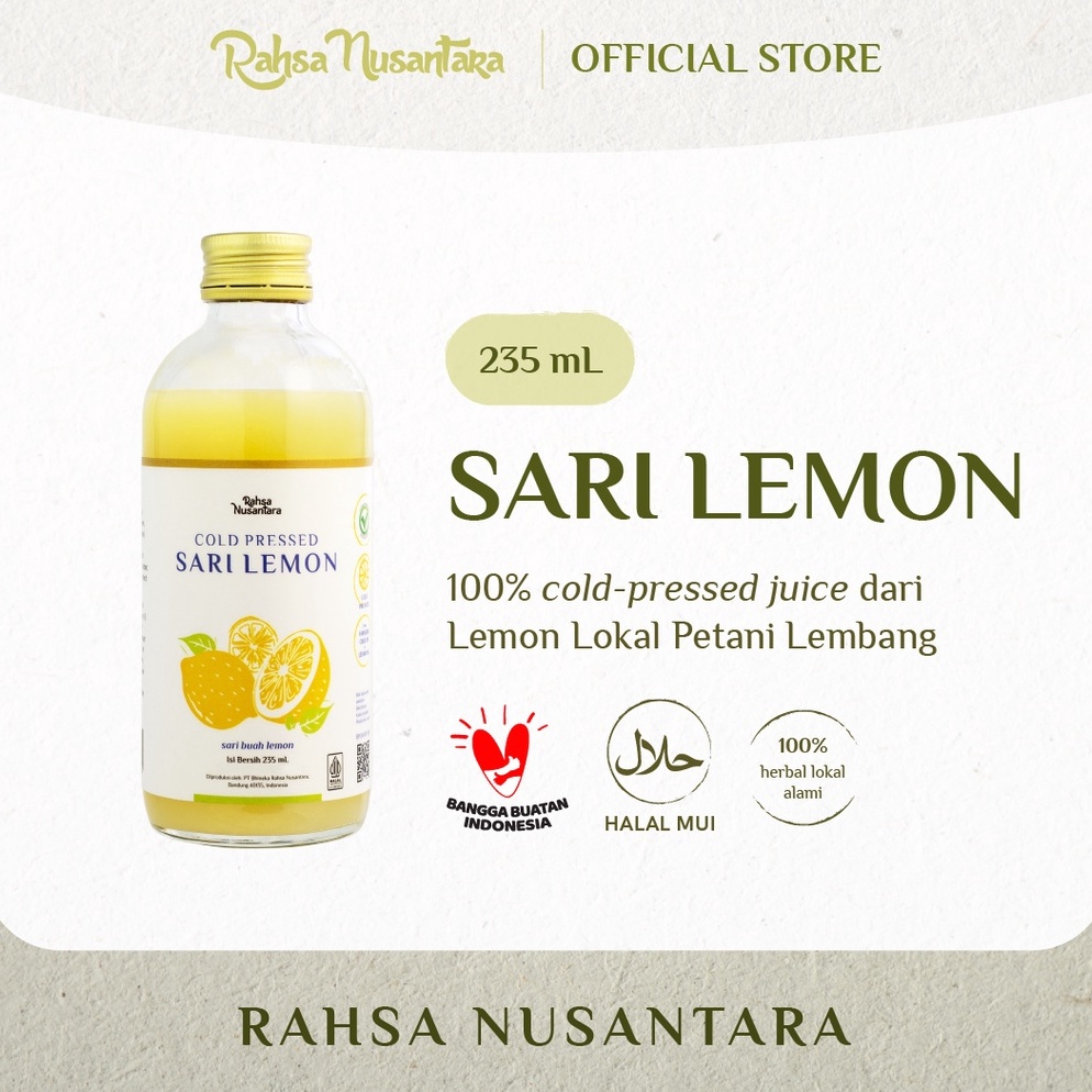

Terk!!ni Sari Lemon by Rahsa Nusantara Premium Juice Murni Lokal Asli Sunshine