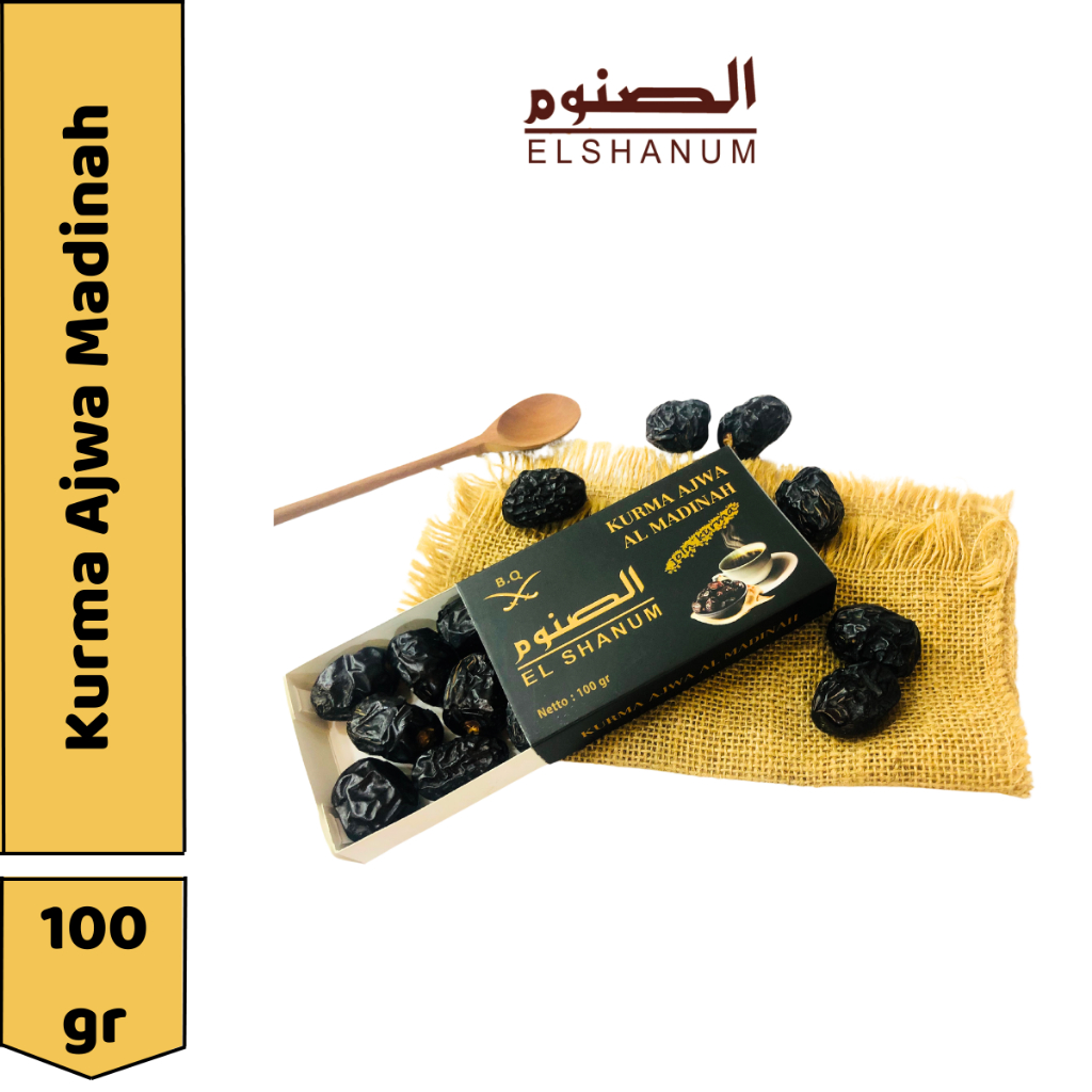 

KURMA AJWA BQ 100gr / AJWA SUPER / KURMA AJWA MADINAH / AJWA BEST SELLER