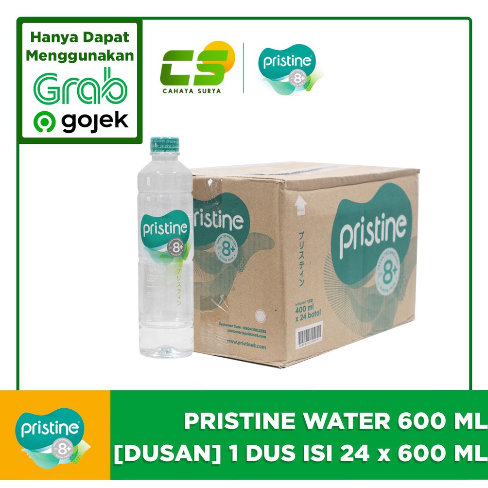 

Sal3 Pristine Water 8+ [Dus/Karton] 24 x 600 ml /GOSEND ONLY Special Promo