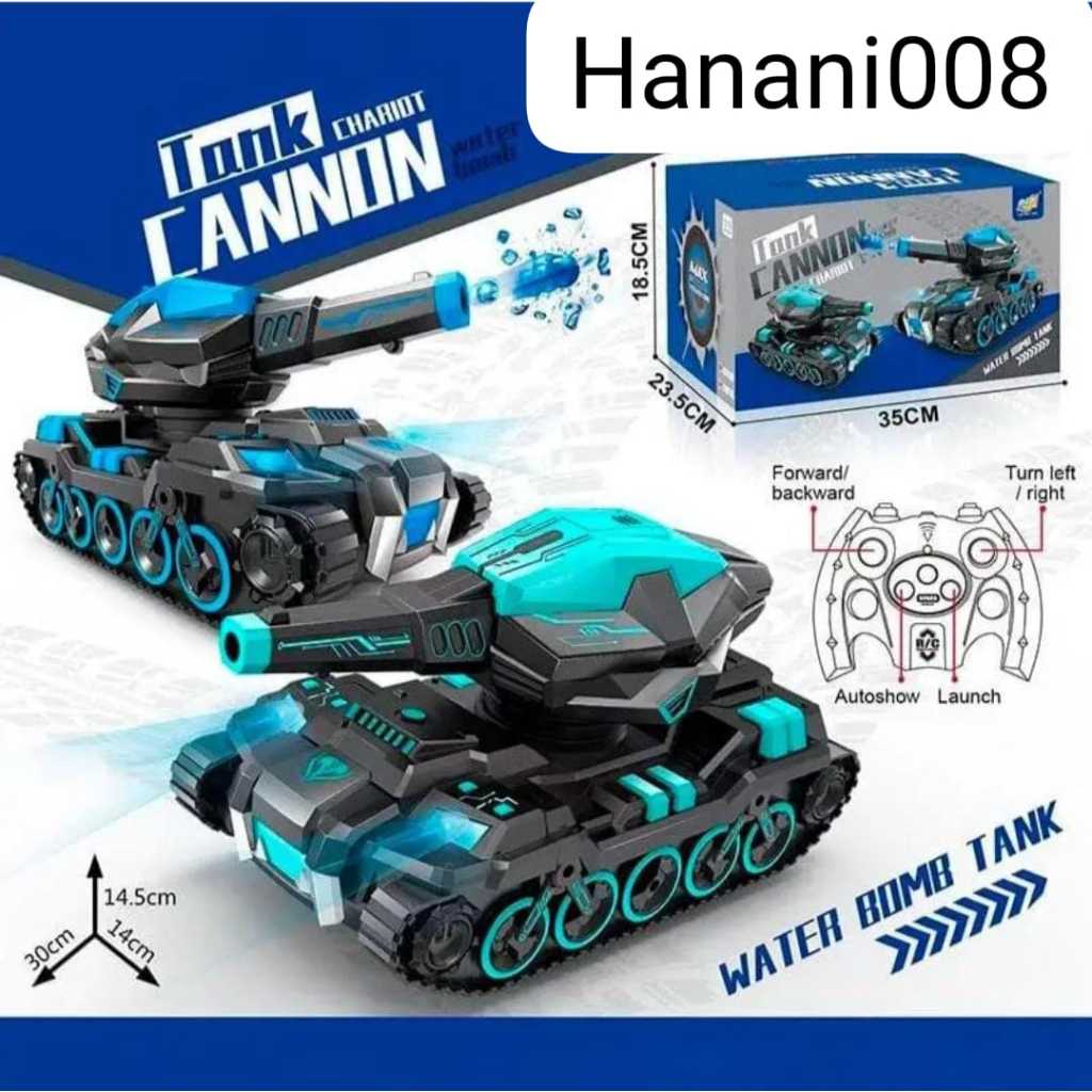 TANK REMOT CRAWLER MAINAN TANK BOM AIR DENGAN RADIO MUSIK RINGAN / MAINAN TANK PERANG AIR PENGONTROL