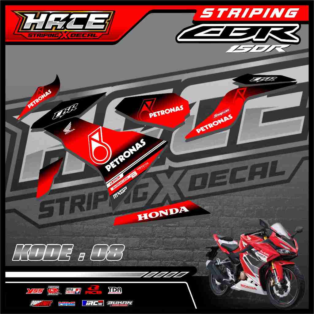STICKER STRIPING CBR 150R FACELIFT 2023  - STRIPING CBR 150R FACELIFT 2023 PREMIUM 08