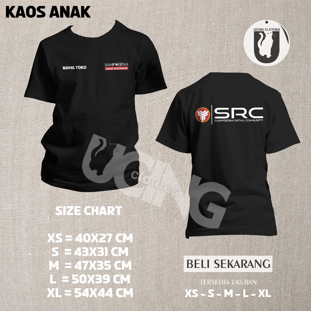 Kaos Anak SRC Sampoerna Untuk Indonesia Gratis Nama Toko Kamu Kaos Distro