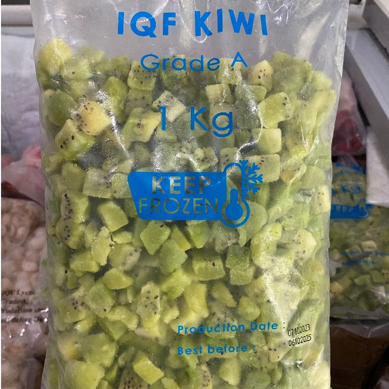 

Buah Kiwi Frozen Potong Dadu 1kg & 500gr | Diced Kiwi IQF Buah Frozen Kiwi