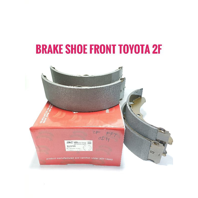 Brake Shoe Front Toyota 2F Kampas Rem Depan Toyota Hardtop FJ40 Merk RC K2255