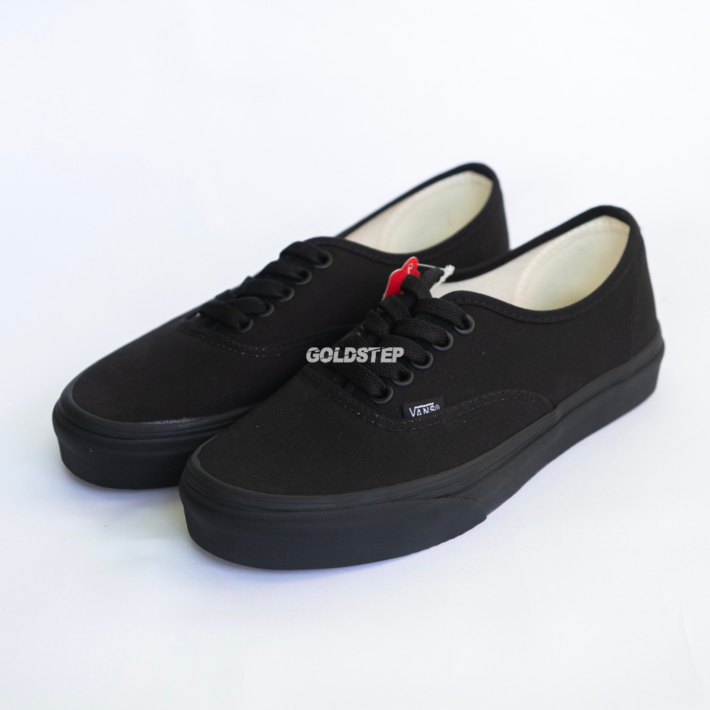 (SALE) Sepatu Vans Authentic Black Black Classic Pria Wanita Original 100%