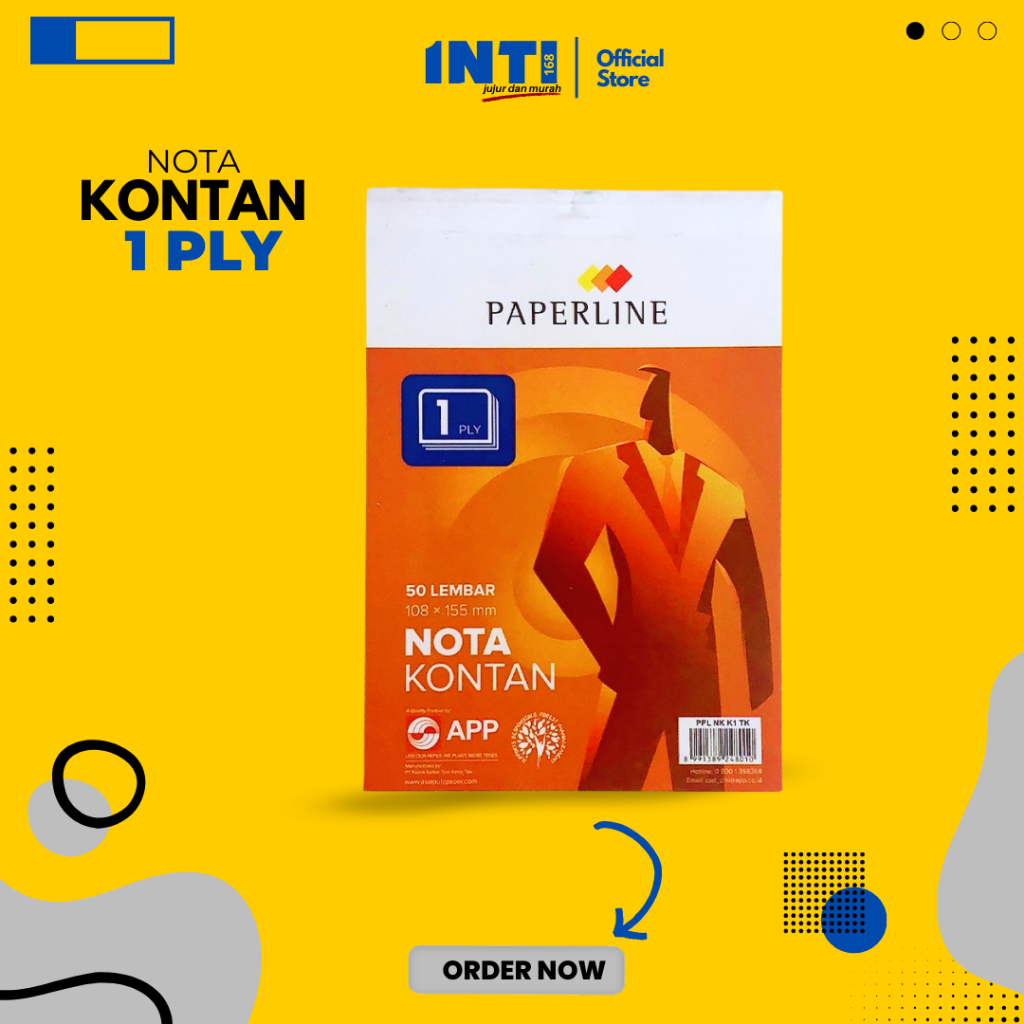

Nota Kontan Paperline Kecil 1 Ply (1Pcs)