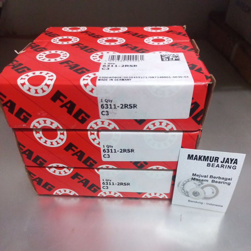 BEARING 6311 2RS C3 / 6311 RS C3 FAG