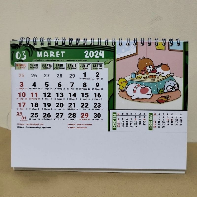 

PT131 Kalender Meja 2025