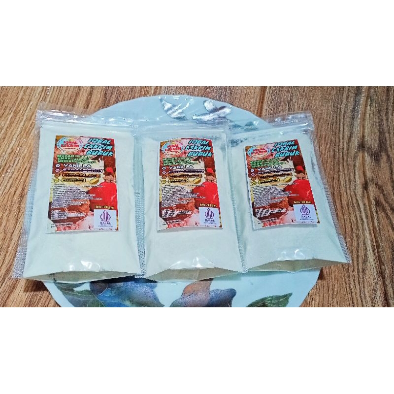 

IQBAL ESKRIM BUBUK rasa vanila 100 gram - IQBAL ESKRIM POWDER vanila flavor