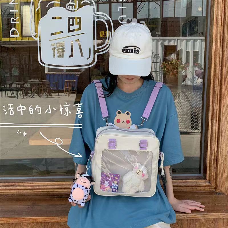 RK [READY STOCK] itabag tas ransel untuk boneka tas pvc itabag slempang untuk doll 20cm