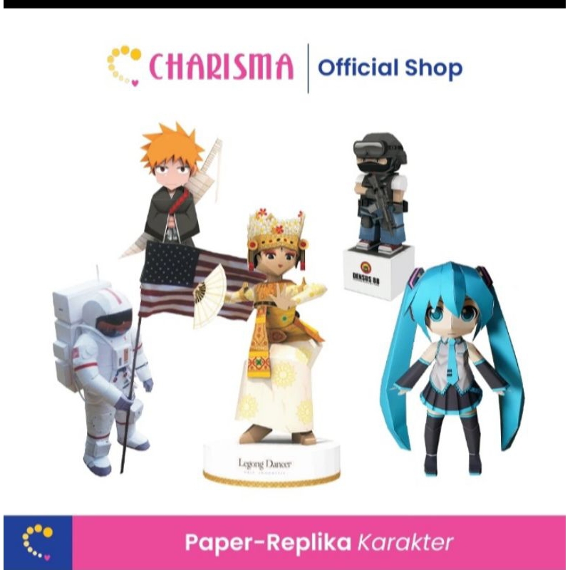 

Charisma Papercarft DIY Pola Kertas Motif Karakter - Creation Paper Art Book