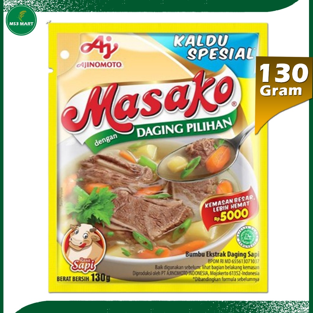 

MASAKO SAPI PENYEDAP RASA AJINOMOTO 130 GRAM - MS3 MART