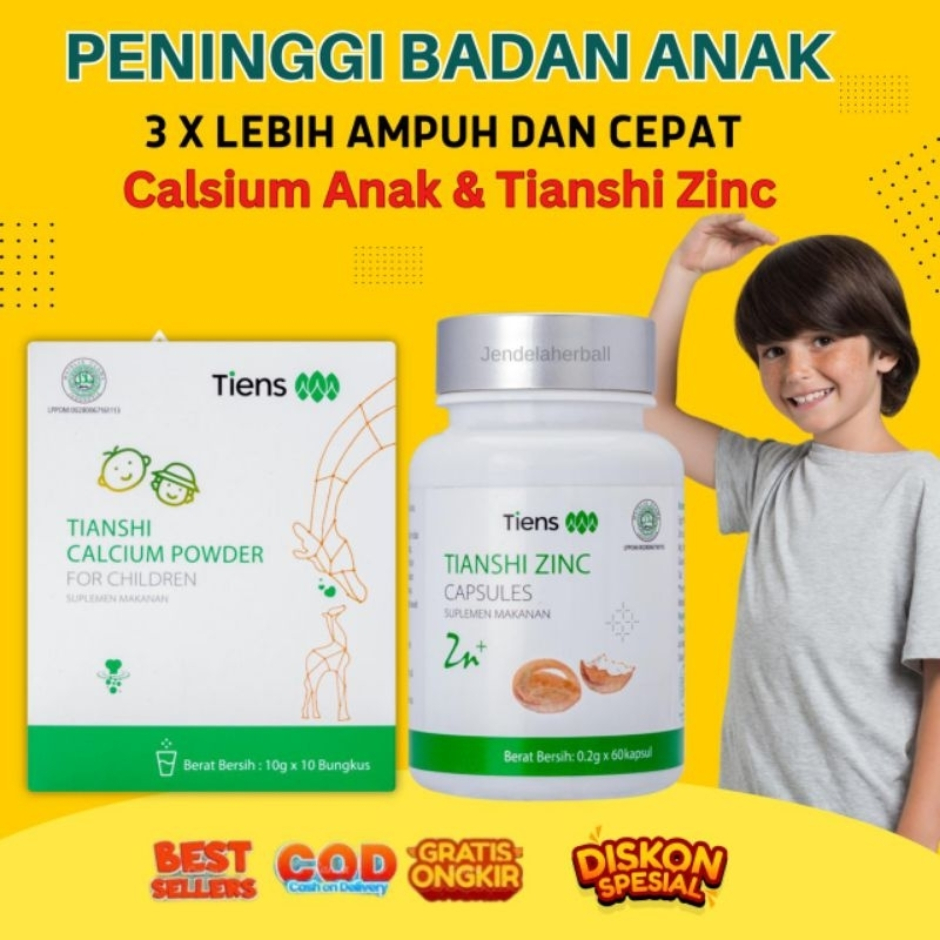 Tiens Peninggi Badan Zinc Tiens Original Terlaris - Susu penambah tinggi badan - penambah tinggi bad