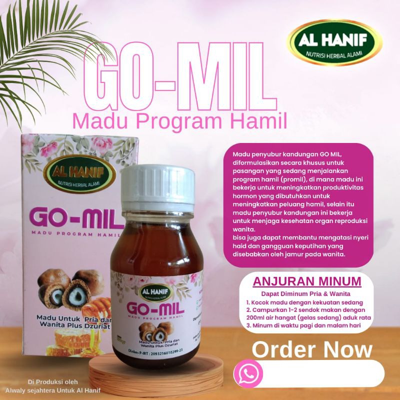 

Madu Dzuriat Program Hamil GO-MIL 350Gr + tes pak [tes kehamilan]