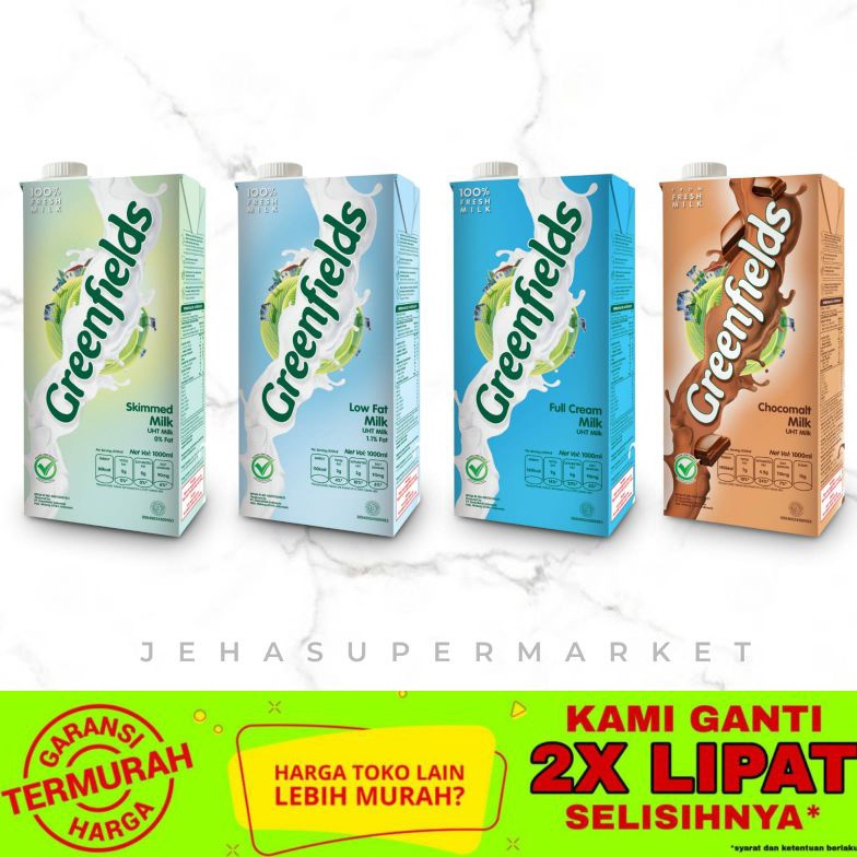 

[COD BH84] ⭐SUSU UHT⭐ Greenfields 1 Liter ie0jh