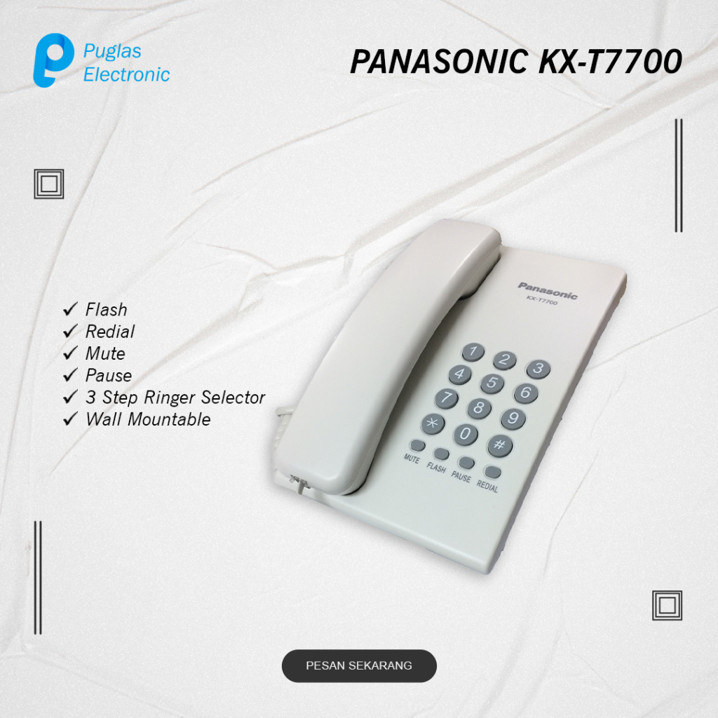 Pesawat Telepon Panasonic KX-T7700 Telepon Rumah Kantor Indihome