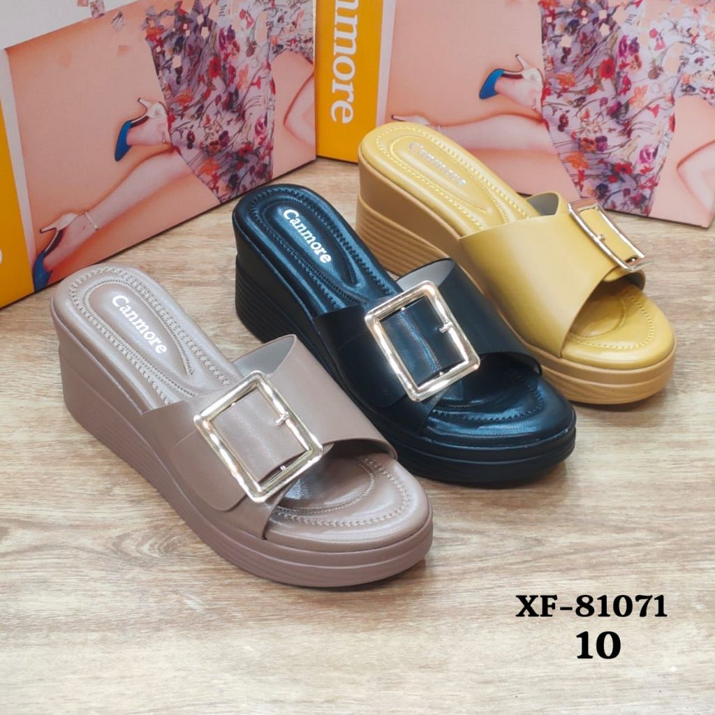 CANMORE -SANDAL WEDGES MOTIF SABUK
