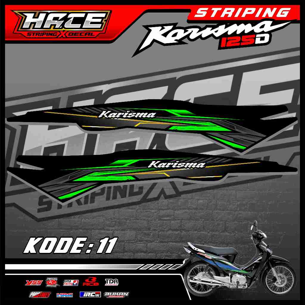 STICKER STRIPING KARISMA 125D  - STRIPING KARISMA 125D PREMIUM 11