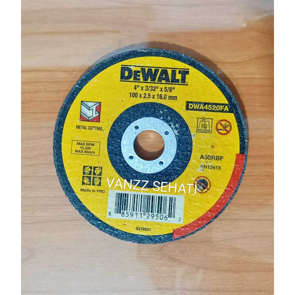 Dewalt Mata Gerinda Potong Besi 4 inch DWA4520FA ORIGINAL