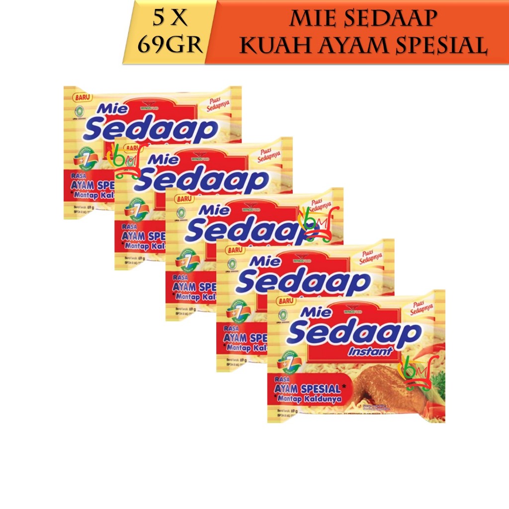 

5PCS Mie Sedaap Ayam Spesial Mie Instan Kuah
