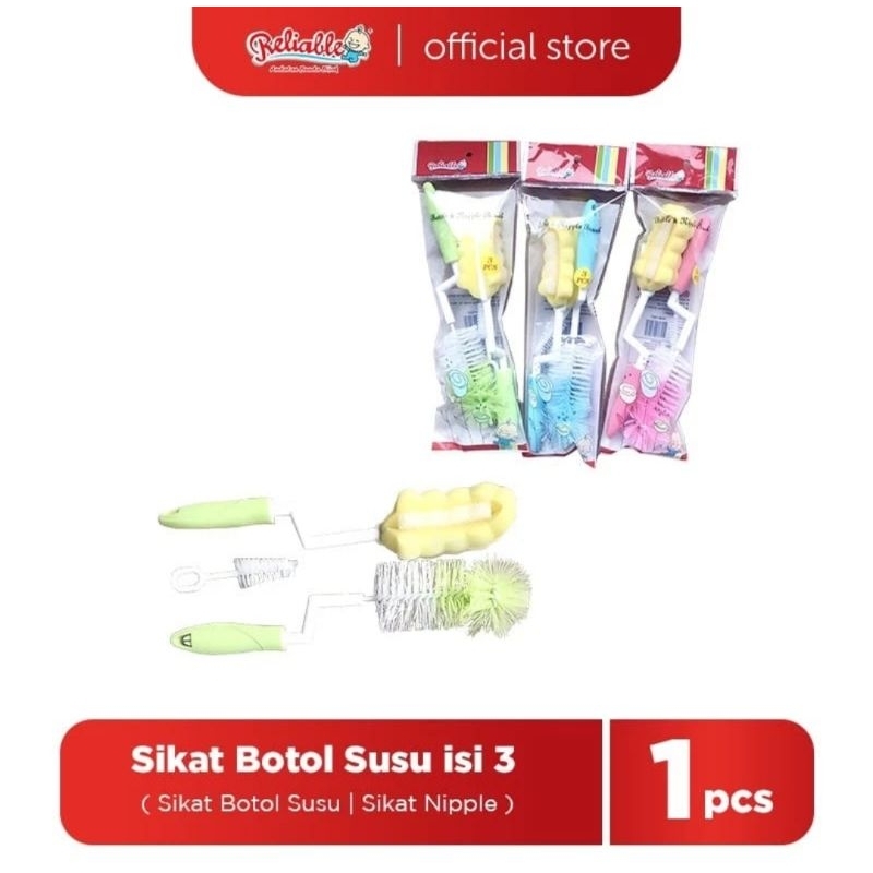 RELIABLE SIKAT BOTOL SUSU ISI 3 RSB-7007