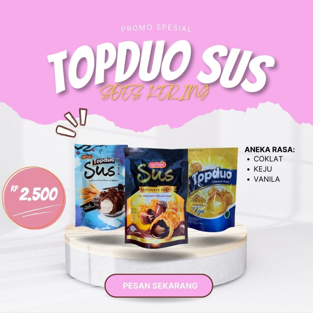

SUS KERING HUTTON TOPDUO COKLAT VANILA KEJU TERMURAH