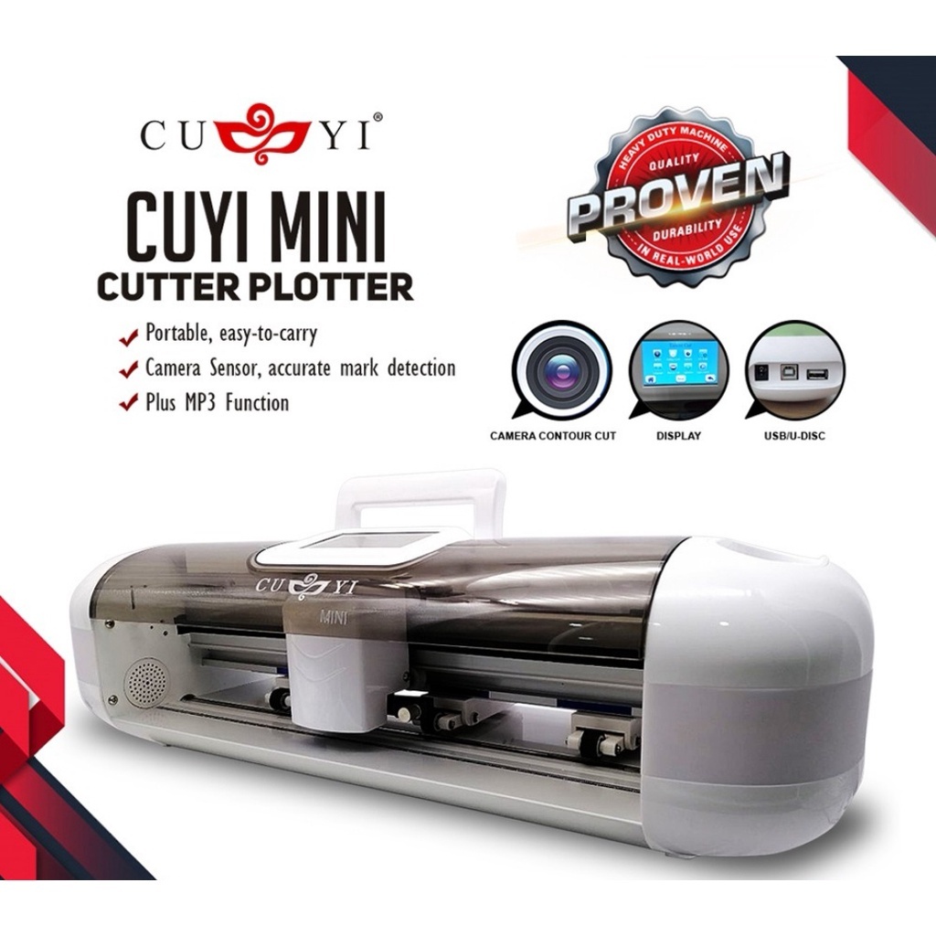 

Mesin Pemotong Stiker (Mini Plotter)+ Bluetooth Layar Sentuh ukuran 12 Inci Pemotong Stiker Vinil dengan Loudspeaker