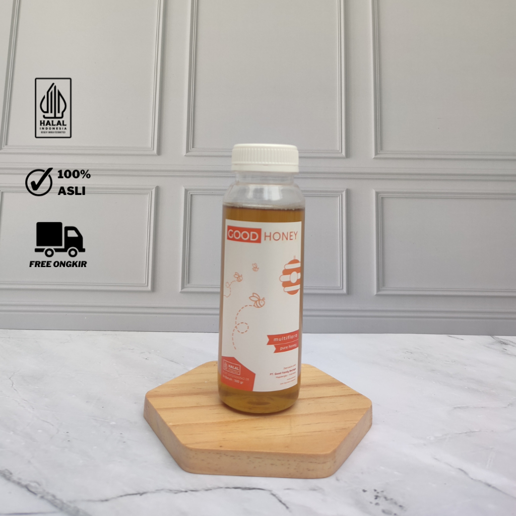 

Madu Murni Asli Madu Multiflora 300 gr Raw Honey Good Honey