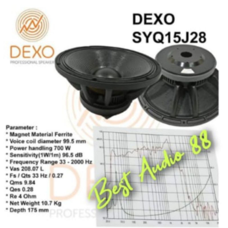 Speaker 15 inch 15 inch Dexo SYQ 15J28