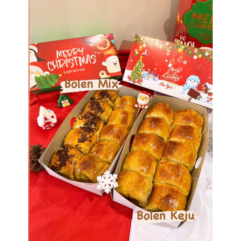 

Hampers Enak Imlek Natal Christmas Kue Bollen Mollen Cheese Choco Coklat Brownies High Quality