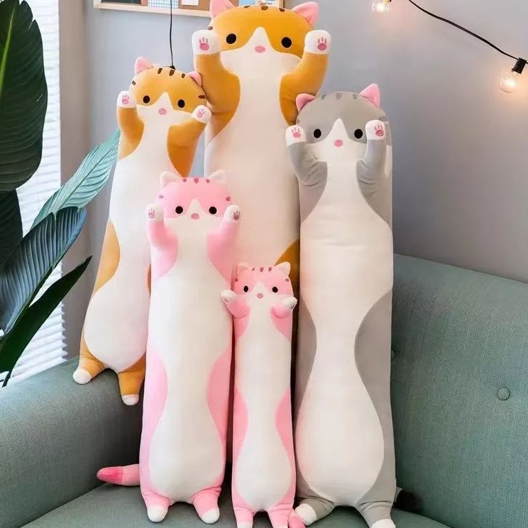 [KODE 0PEDT] Bantal guling kucing/boneka bantal kucing/boneka bantal lucu/boneka bantal murah imut/b