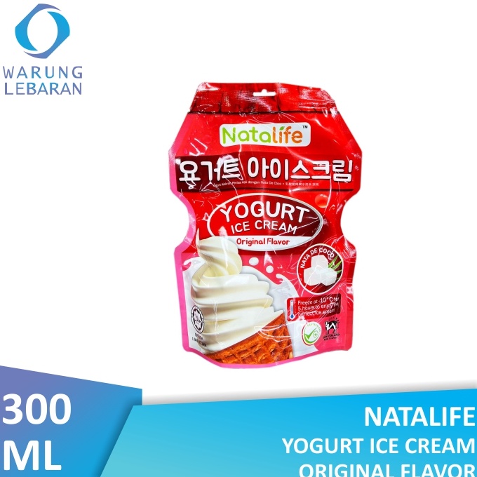 

[COD PA72] Natalife Yogurt Ice Cream Original 300ml Stok Banyak