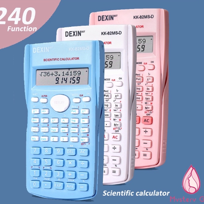 

[KODE PFW0U] Kalkulator Color Function Scientific Kalkulator 24 Fungsi Kalkulasi 3 Warna 1700 scientific calculator