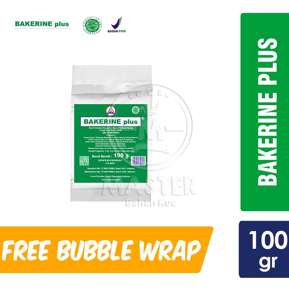 

Bestseller✻ Bread Improver Bakerine PLus 100 gram HALAL 85