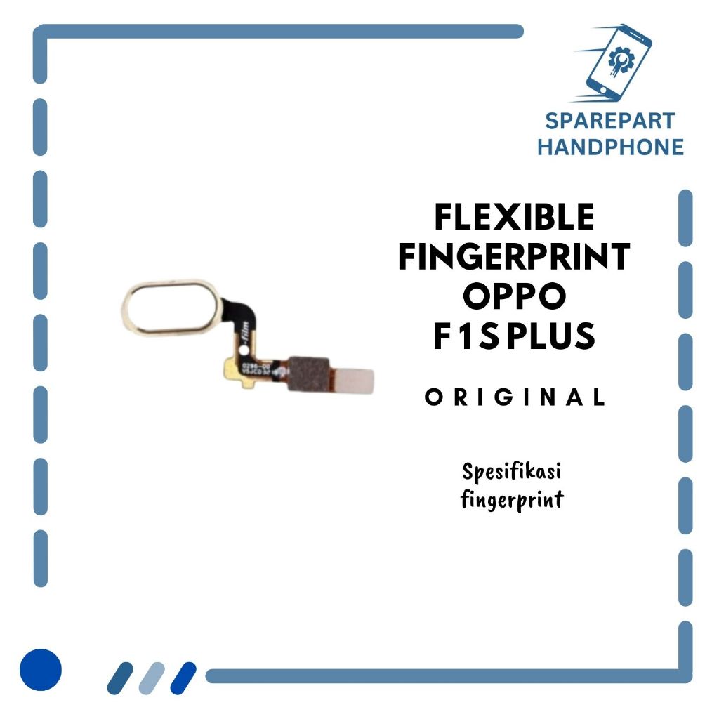 Flexible Finger Print Oppo F1S Plus + Home Black