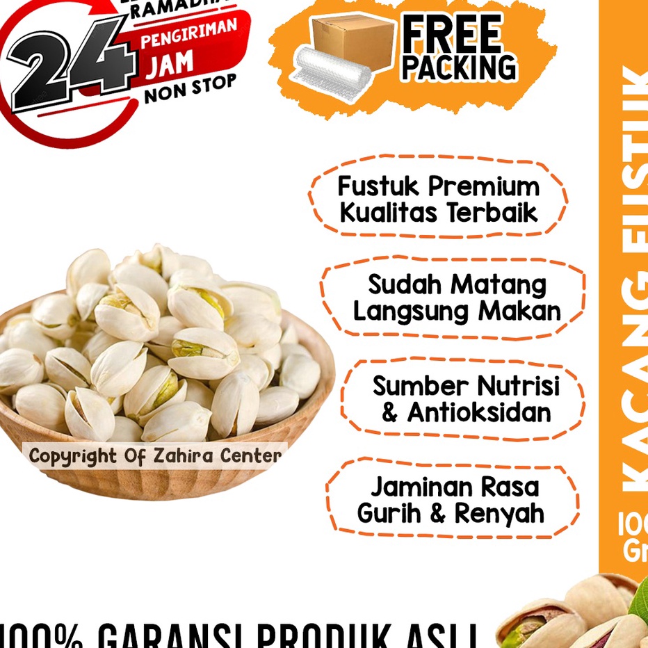 

[KODE PRODUK FWNP86180] Kacang Pistachio Fustuk 100 Gr Khas Arab Kaya Akan Manfaat Almond Mede Untuk Oleh-oleh Haji & Umroh