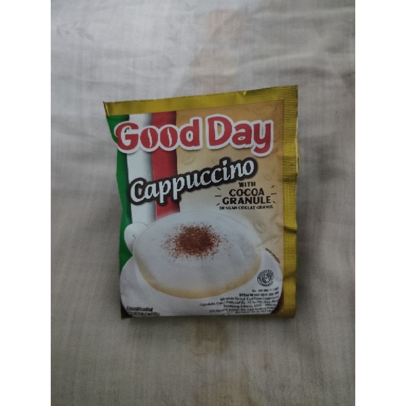 

Good Day Cappuccino sachet 1 renteng