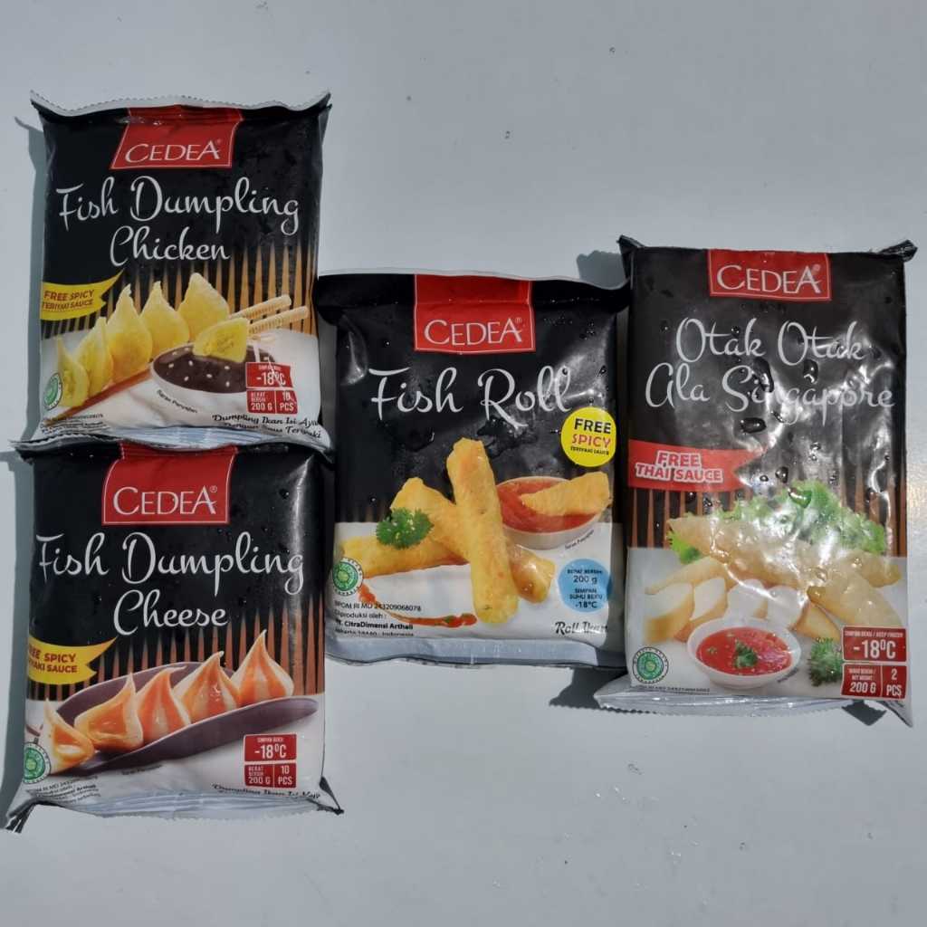 

Cedea Olahan Ikan, Fish Roll, Dumpling, Otak Otak Singapore (200gr)